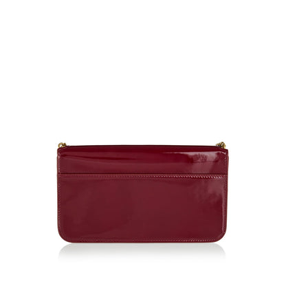 Cassandre Phone Patent Leather Shoulder Bag