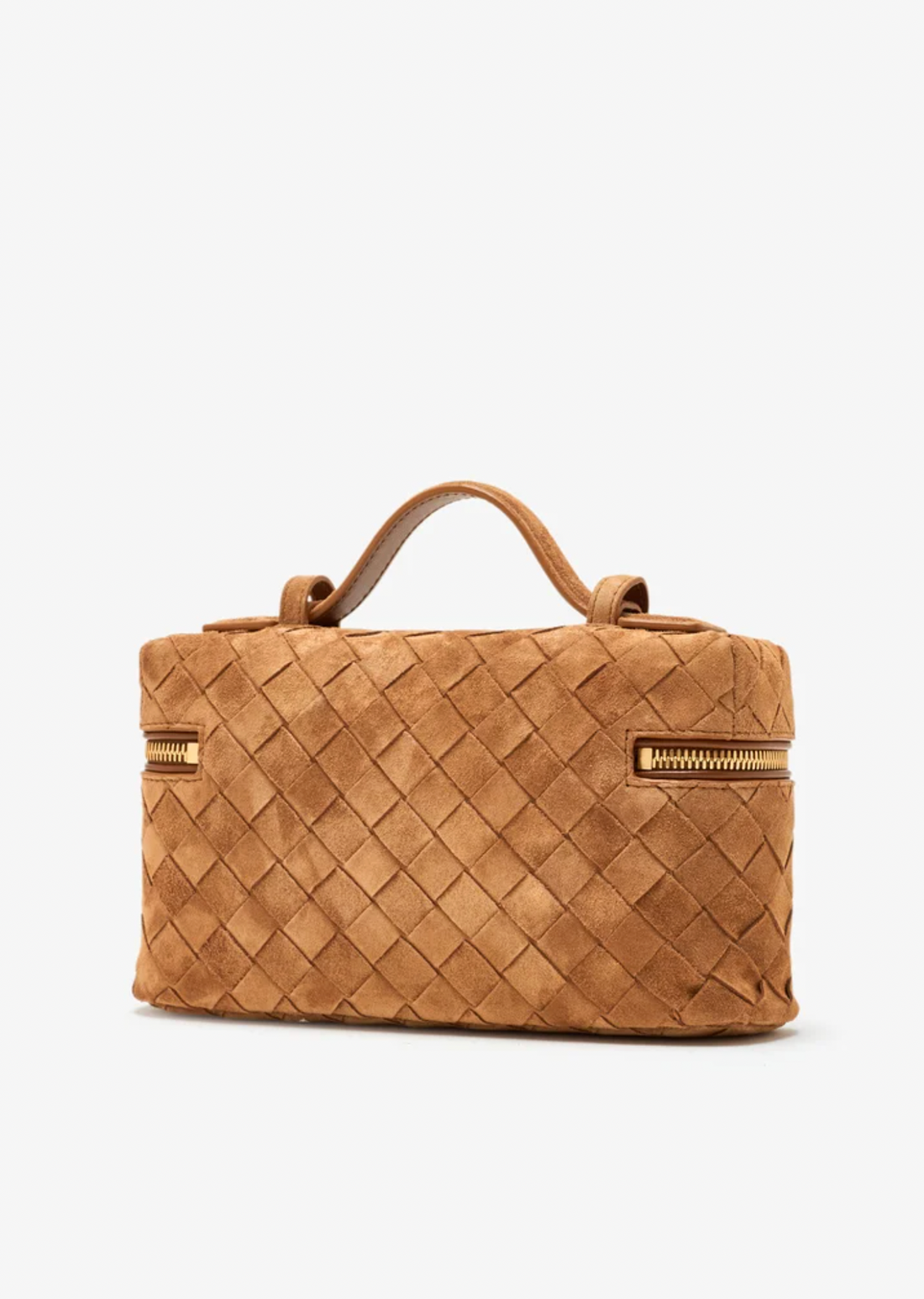 bang bang suede vanity case shoulder bag