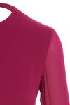 silk georgette cropped top