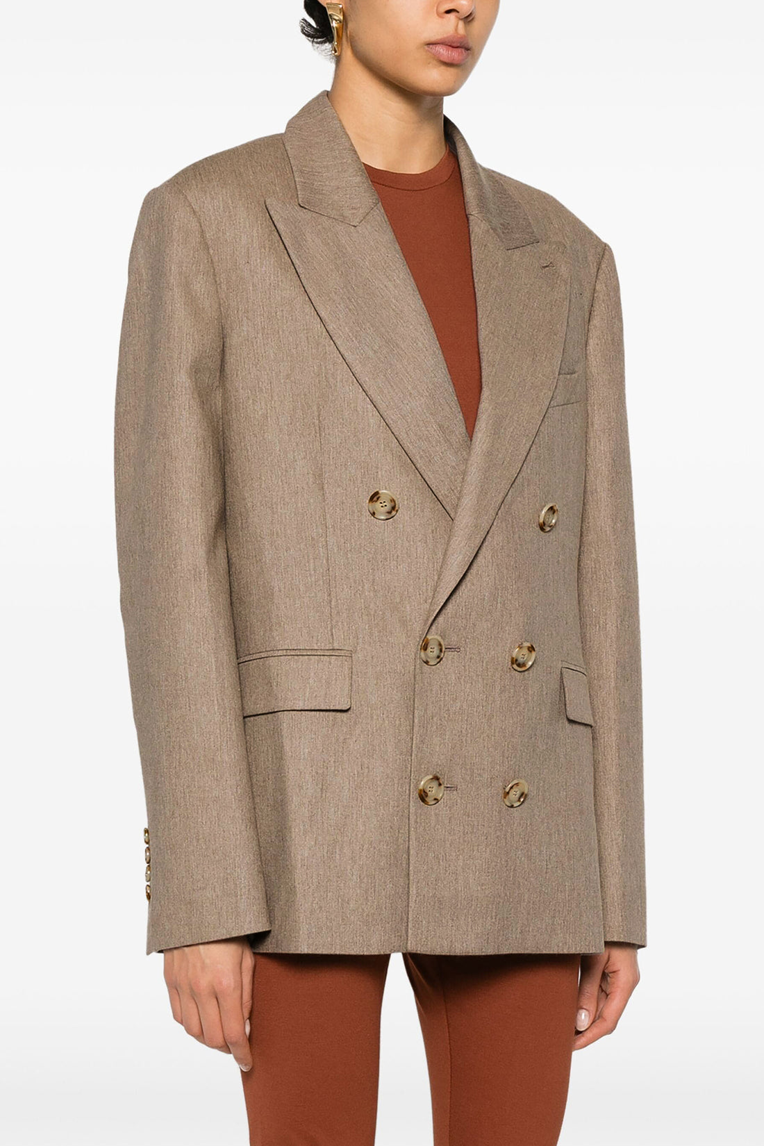 THE ANDAMANE 40 pixie double-breasted blazer in viscose blend