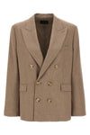 pixie double-breasted blazer in viscose blend
