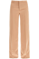 flared satin trousers
