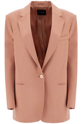 elegant dark pink synthetic blazer