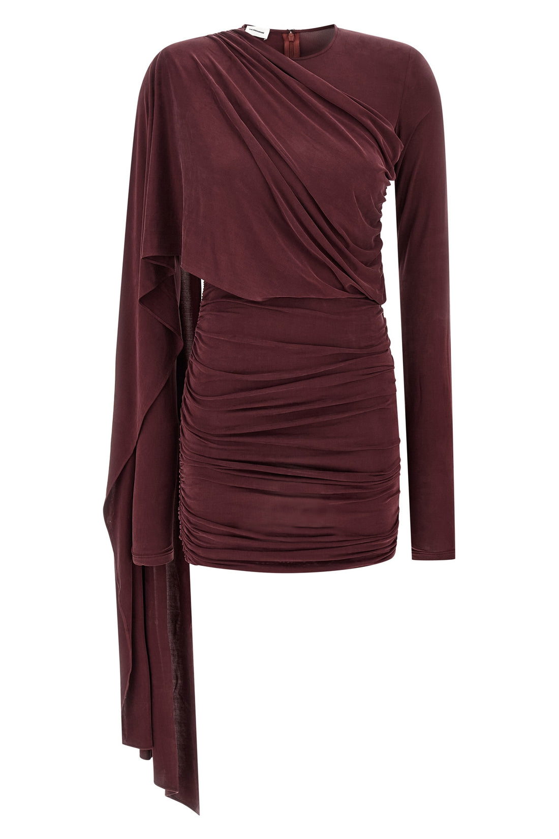 THE ANDAMANE 44 xenia minidress in suede effect jersey