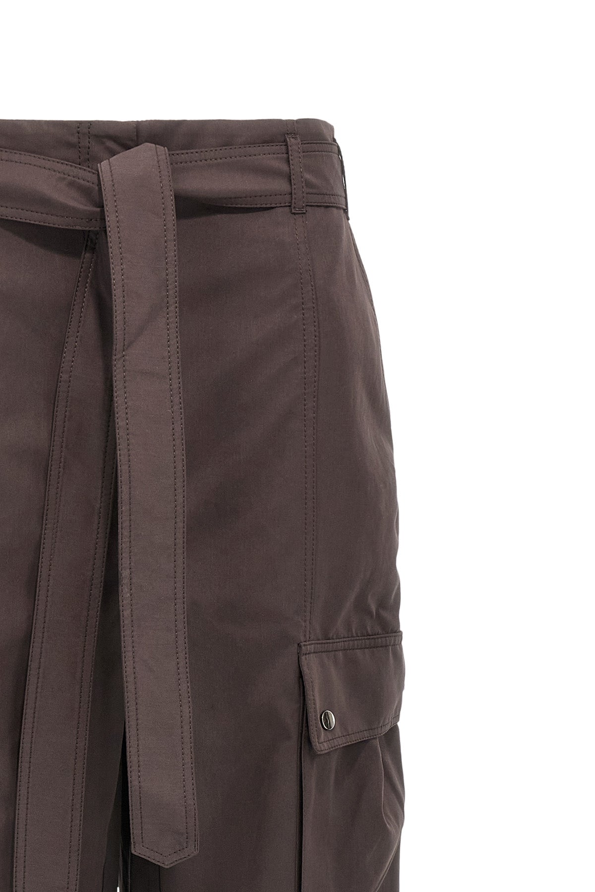 xandra trousers in suede effect fabric