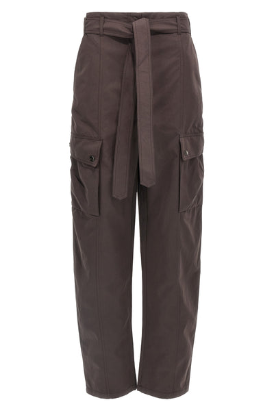 xandra trousers in suede effect fabric