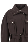 xandra jacket jacket in suede effect fabric