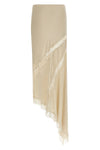 rosetta long skirt in cold-dyed satin