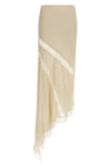 rosetta long skirt in cold-dyed satin