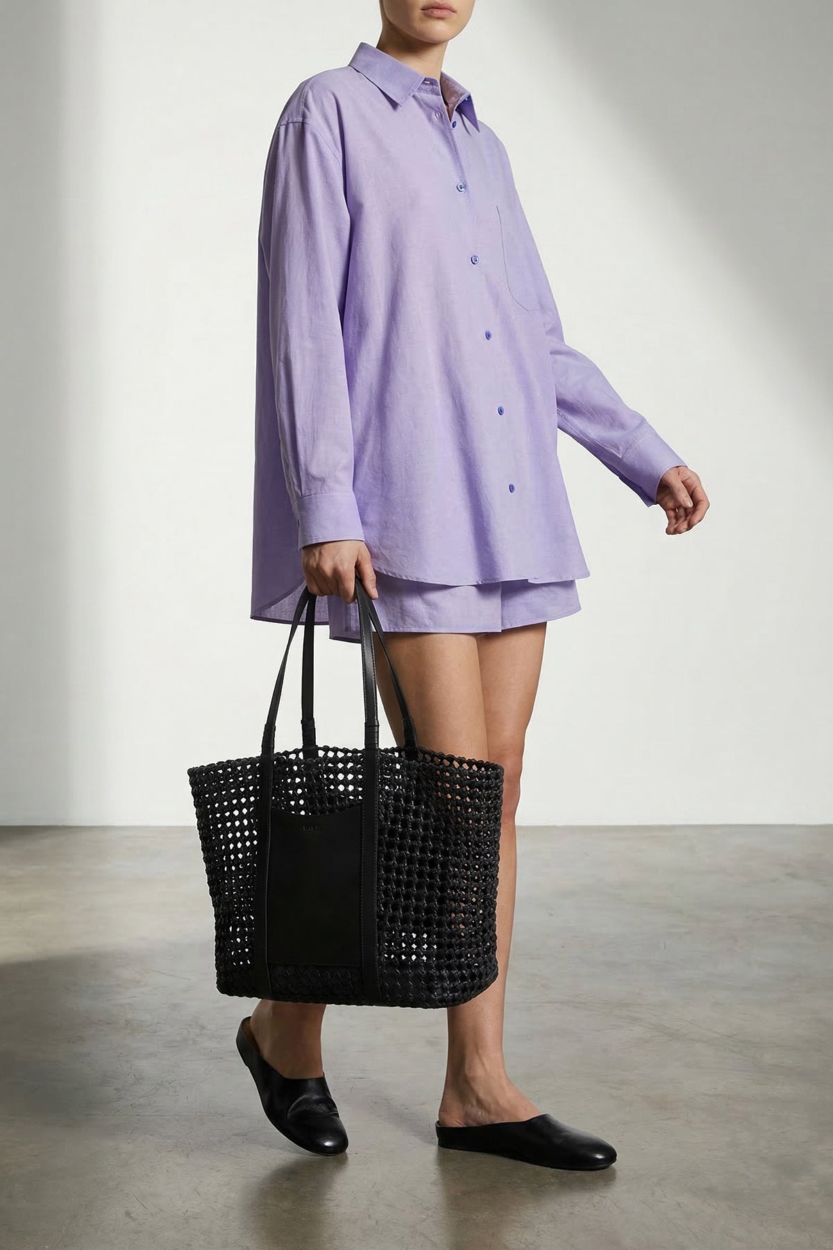 solid oxford cotton georgiana set suit