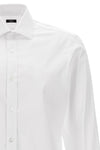 stretch cotton blend poplin shirt