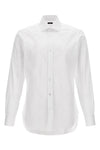 stretch cotton blend poplin shirt