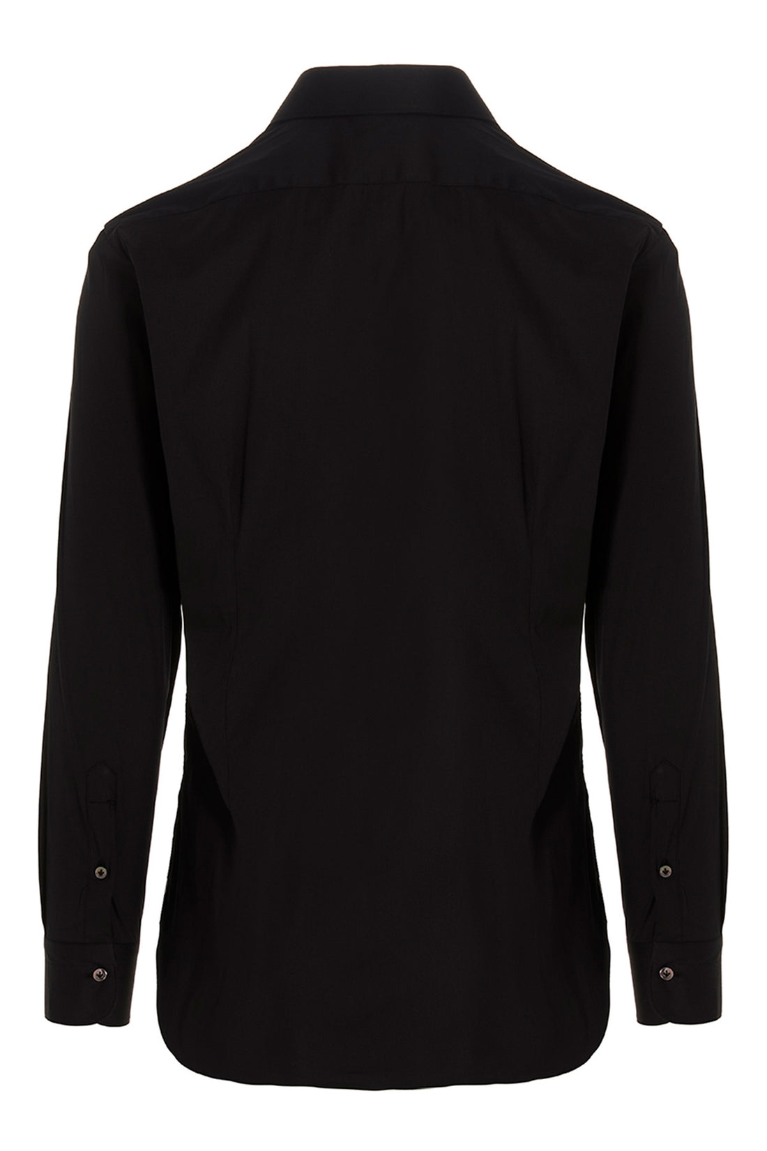 BARBA 39 cm cotton blend poplin shirt