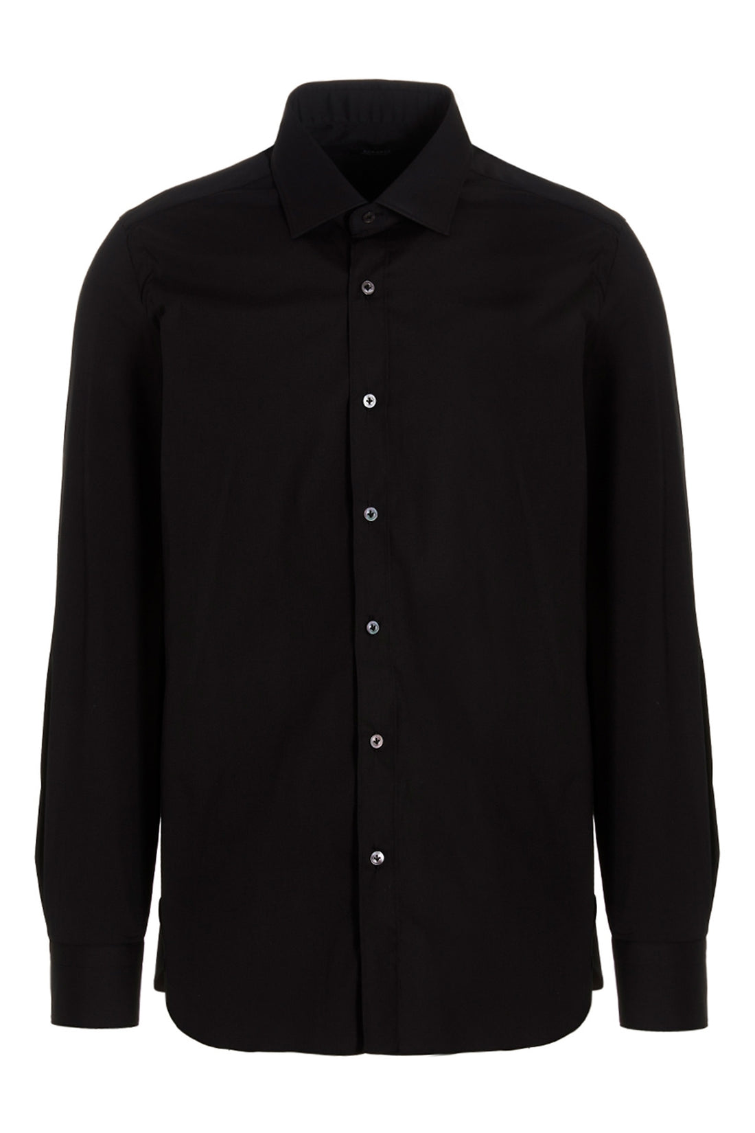 BARBA 39 cm cotton blend poplin shirt