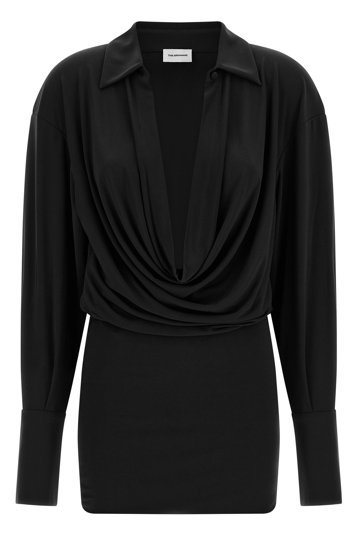 the the andamane lilia mini dress redefines volumes through a play of sartoria