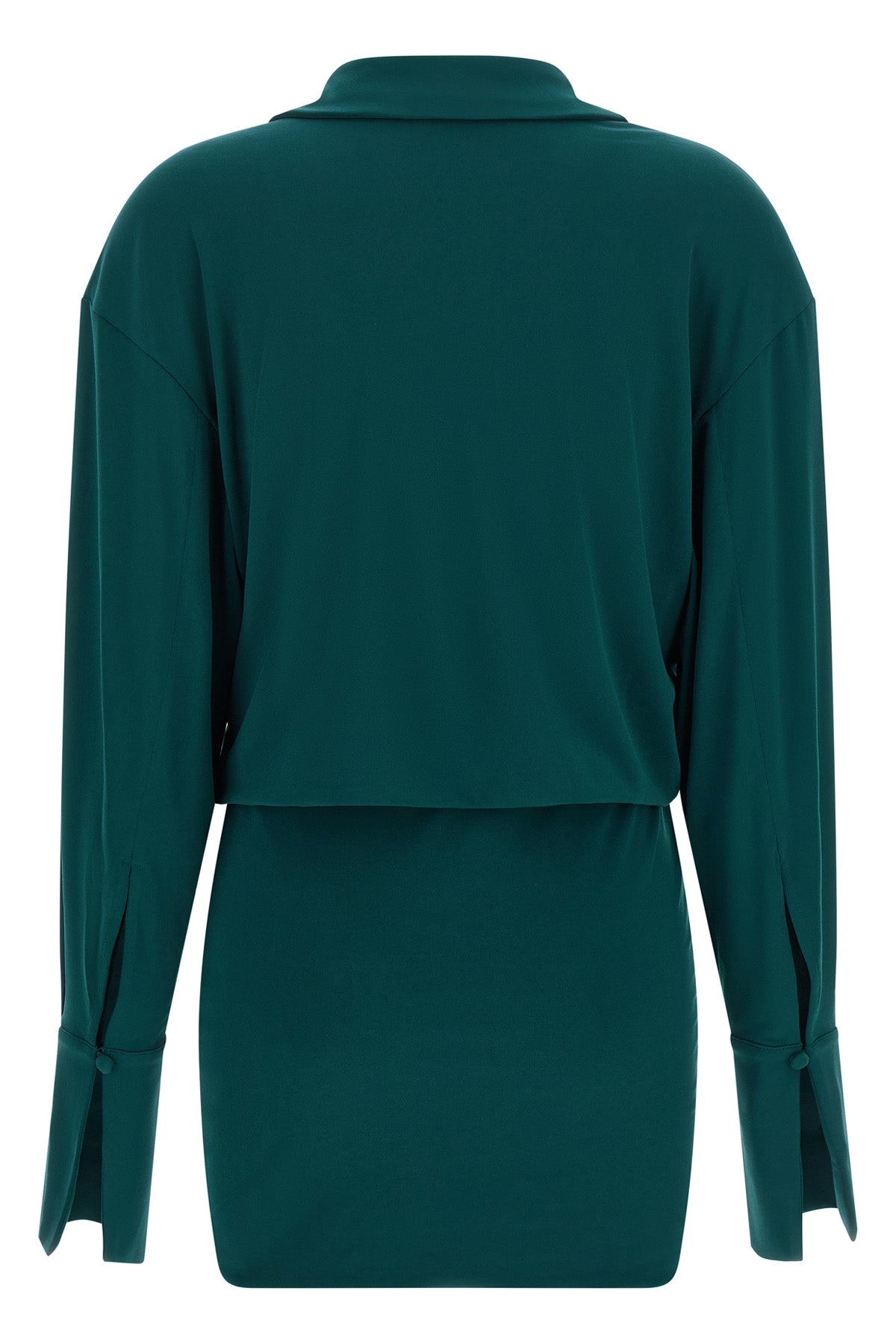 the andamane lilia mini dress defines a bold silhouette through a play of cont