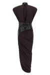 the ursula midi dress the andamane is distinguished by a sculptural silhouette