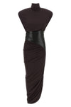 the ursula midi dress the andamane is distinguished by a sculptural silhouette