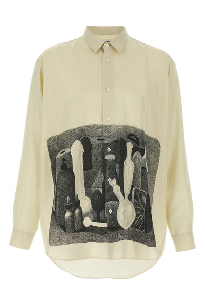 morandi silk shirt