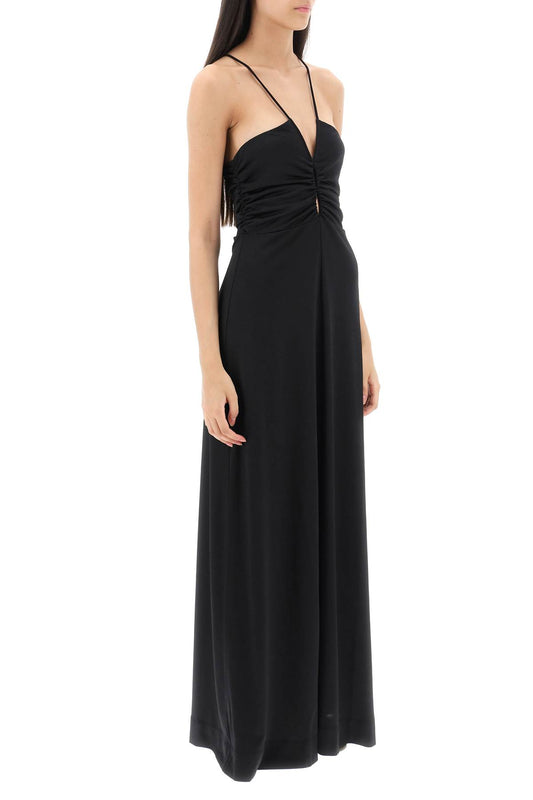 crepe jersey maxi dress