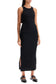 'ribbed jersey midi dress with nine