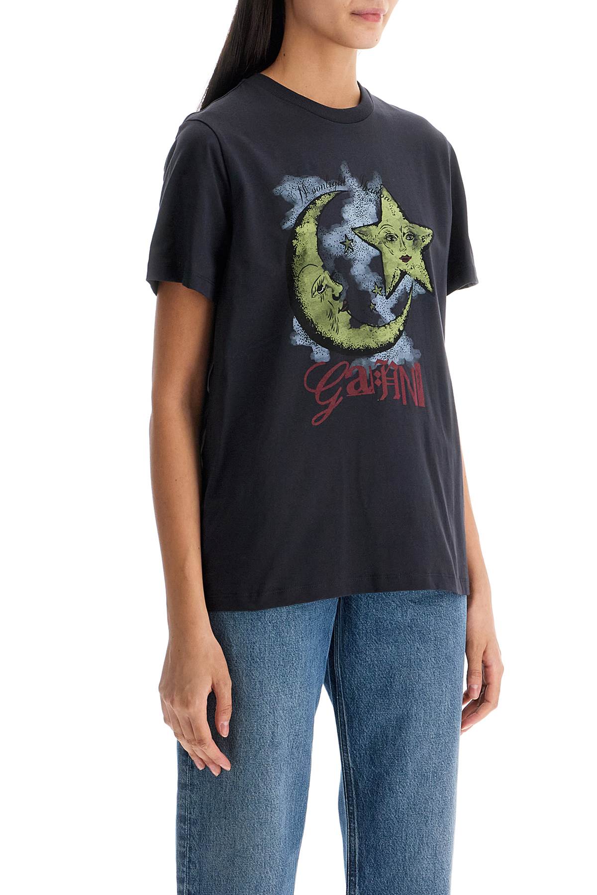 moonlight print t-shirt