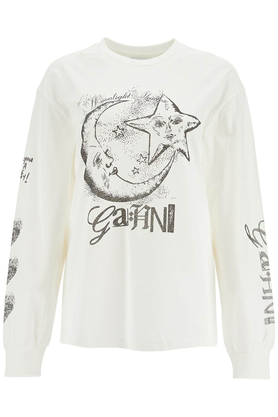 long-sleeved t-shirt with graphic print