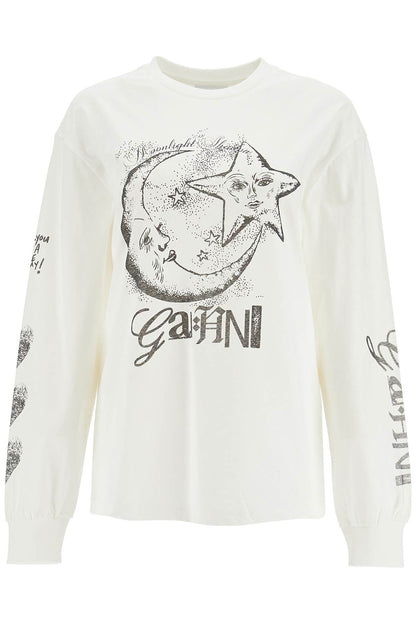 long-sleeved t-shirt with graphic print