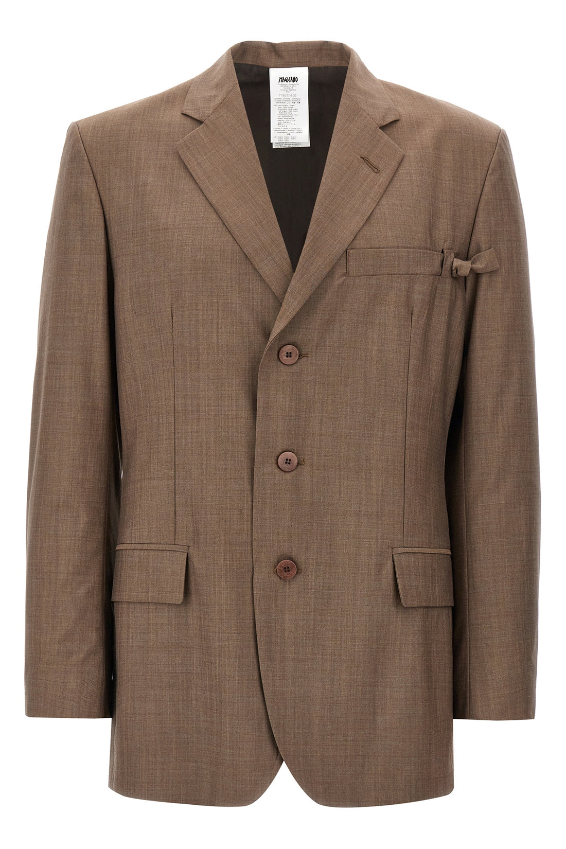 MAGLIANO L locarno single-breasted wool blazer