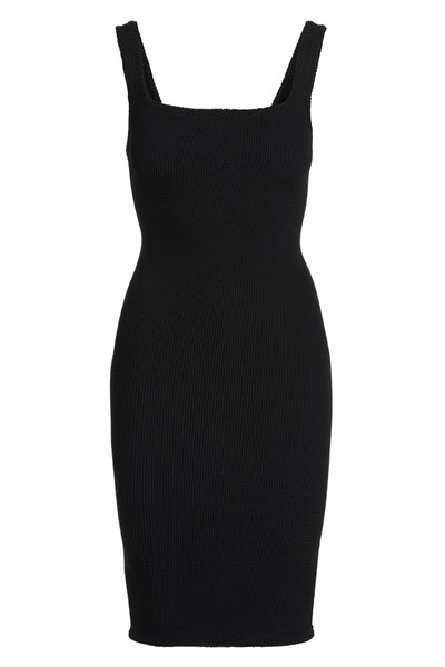 abito tank dress in tessuto stretch "seamless crinkle" modello con spalline so