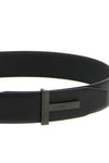 soft hammered leather belt
