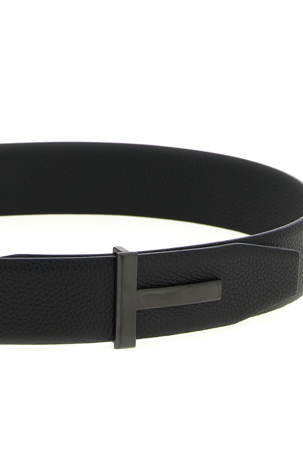 soft hammered leather belt