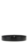 shiny smooth calf leather reversible belt