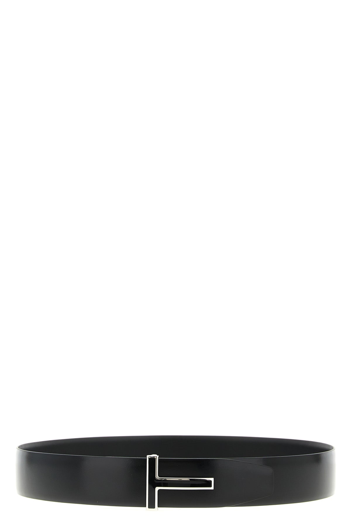 shiny smooth calf leather reversible belt