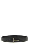 icon reversible belt in grain and smooth leather