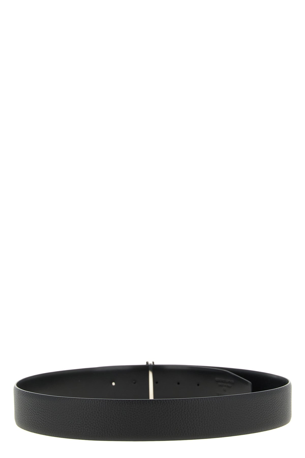 icon reversible belt in grain and smooth leather