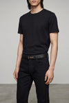 icon grain leather reversible belt