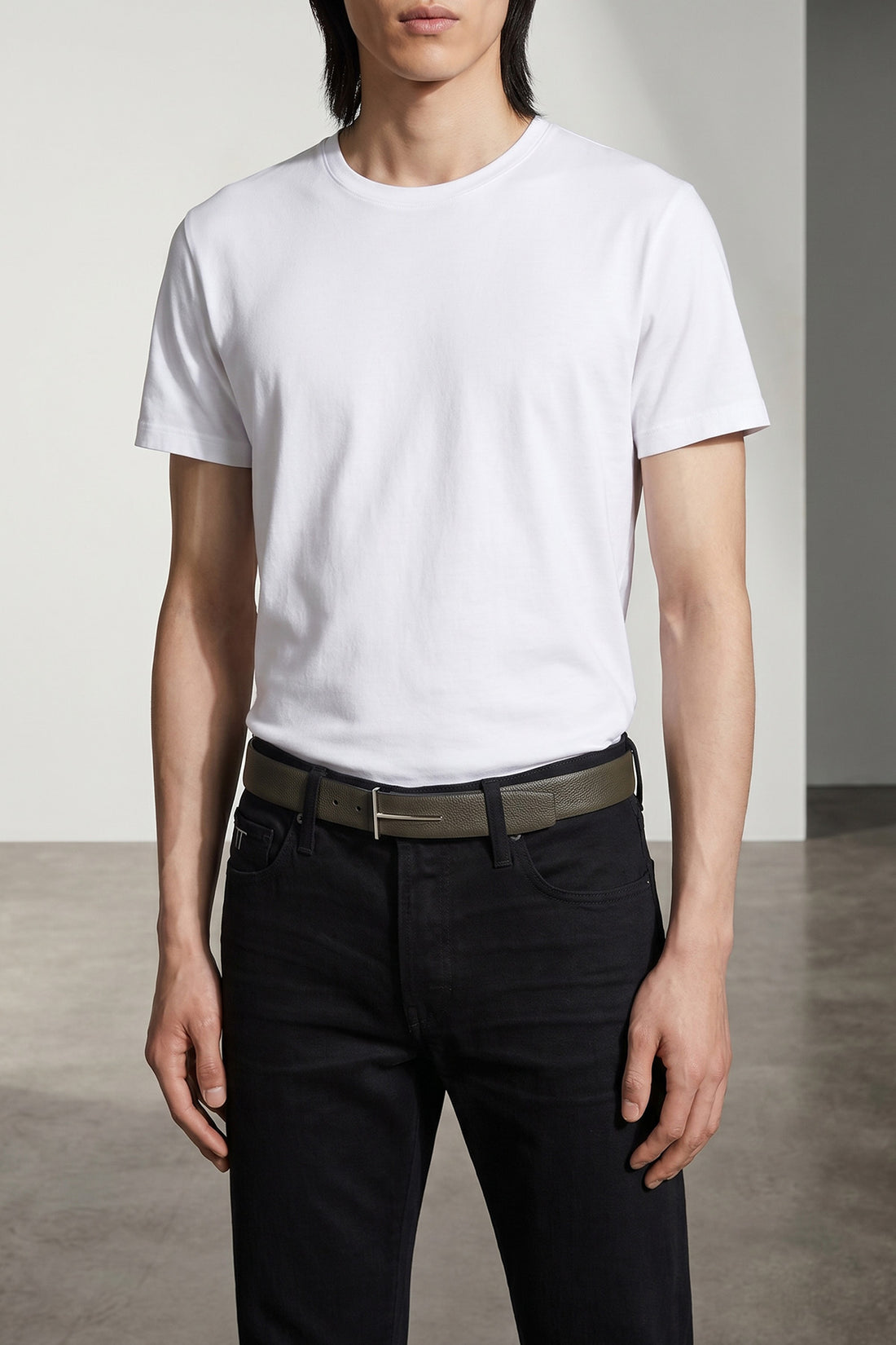 TOM FORD 100 cm icon grain leather reversible belt
