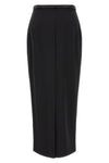 the agnona longuette skirt defines an essential silhouette through a rigorous hi