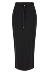 the agnona longuette skirt defines an essential silhouette through a rigorous hi
