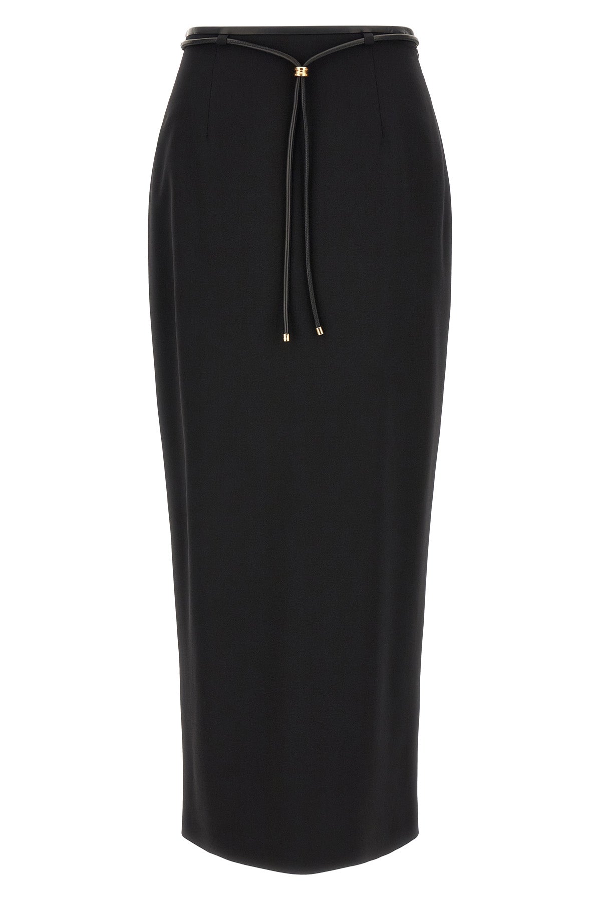 the agnona longuette skirt defines an essential silhouette through a rigorous hi