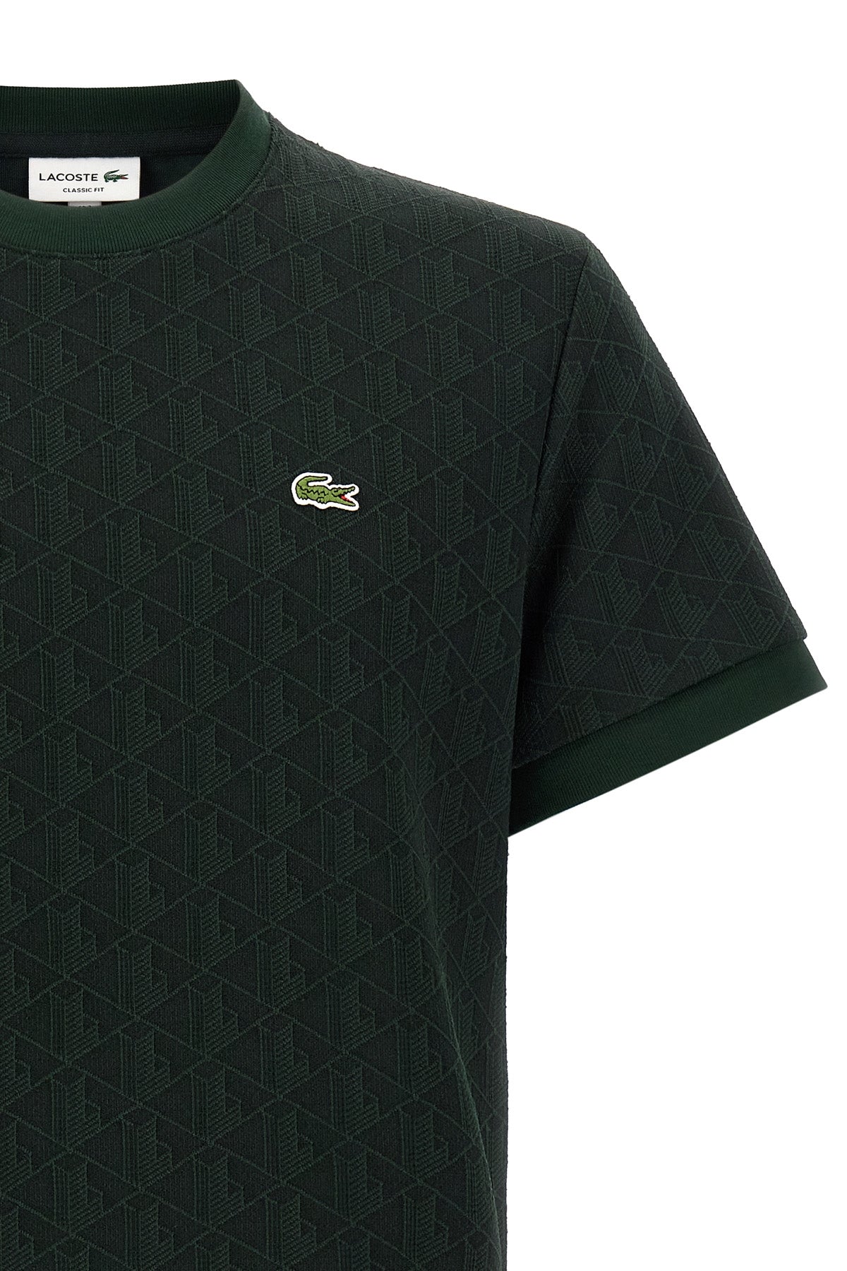 the lacoste monogram jacquard t-shirt