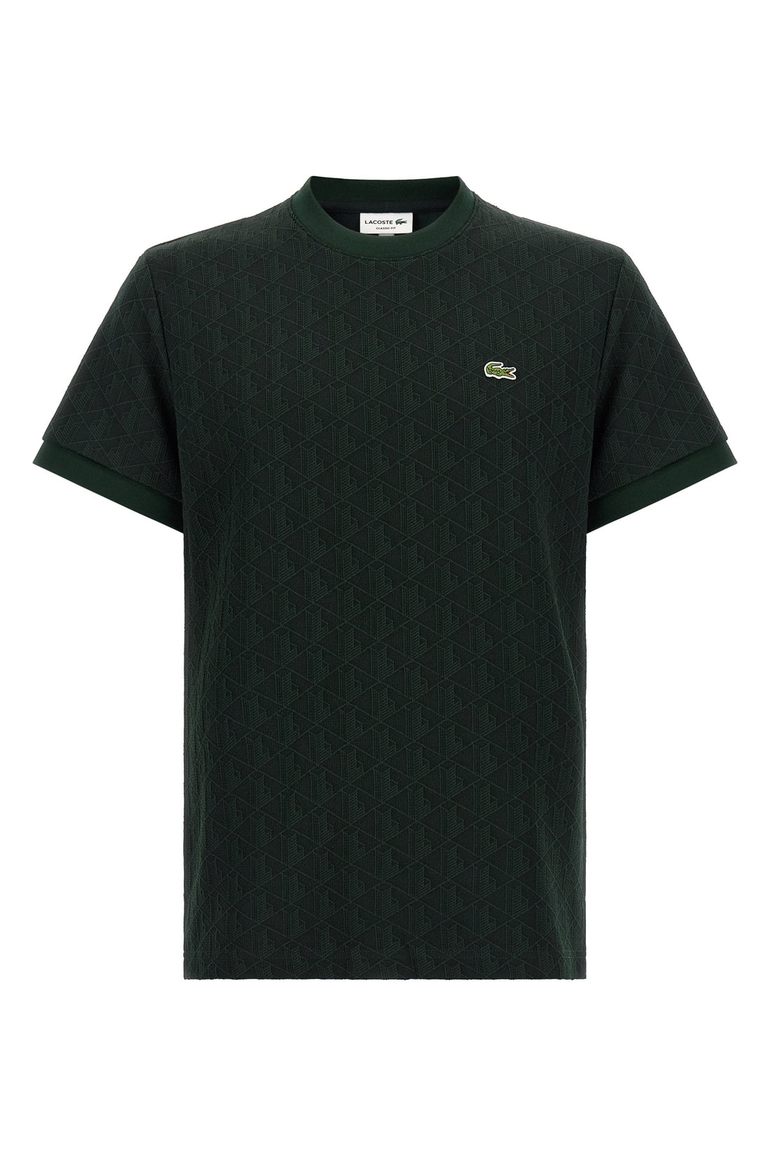 LACOSTE 3 the lacoste monogram jacquard t-shirt