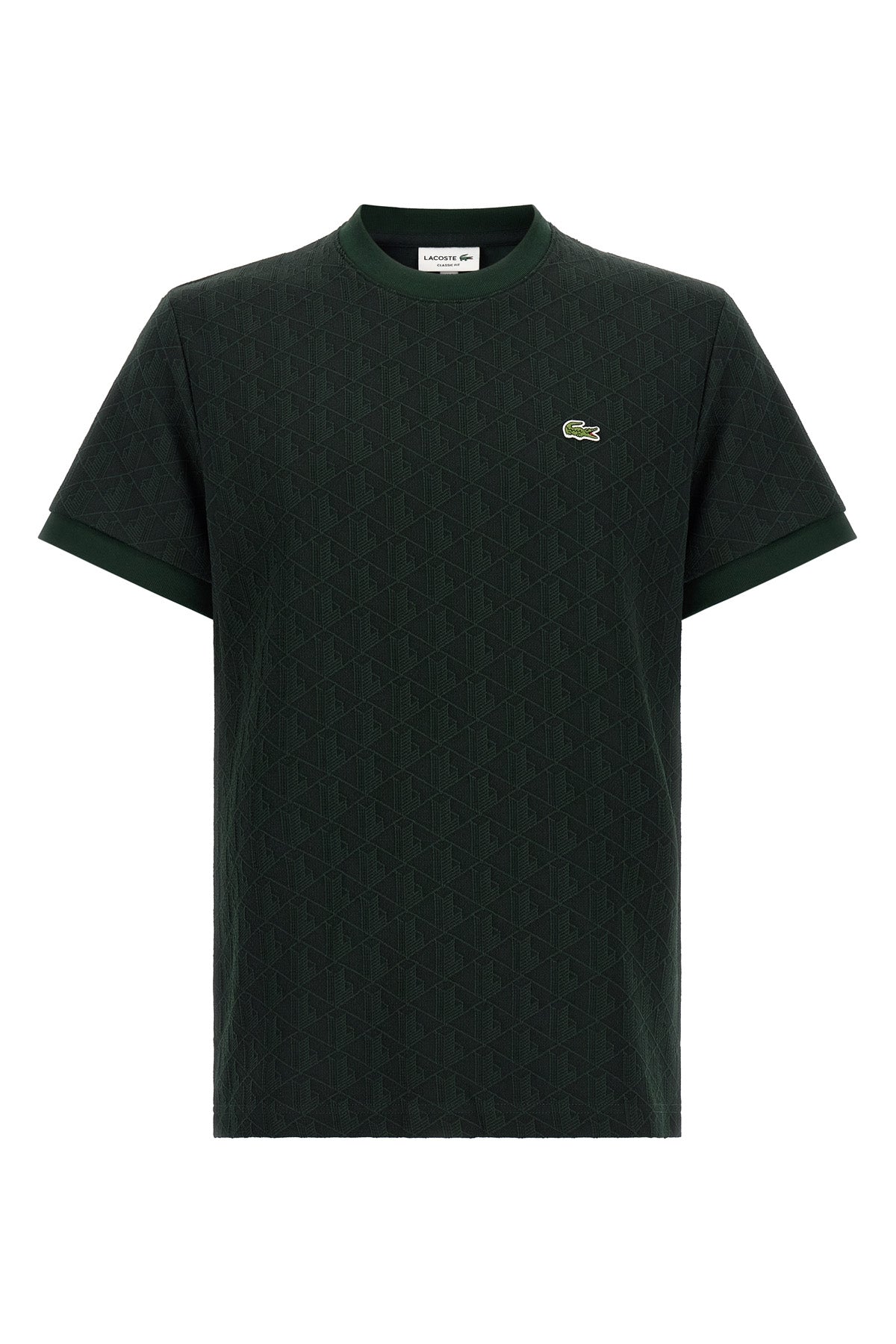 the lacoste monogram jacquard t-shirt