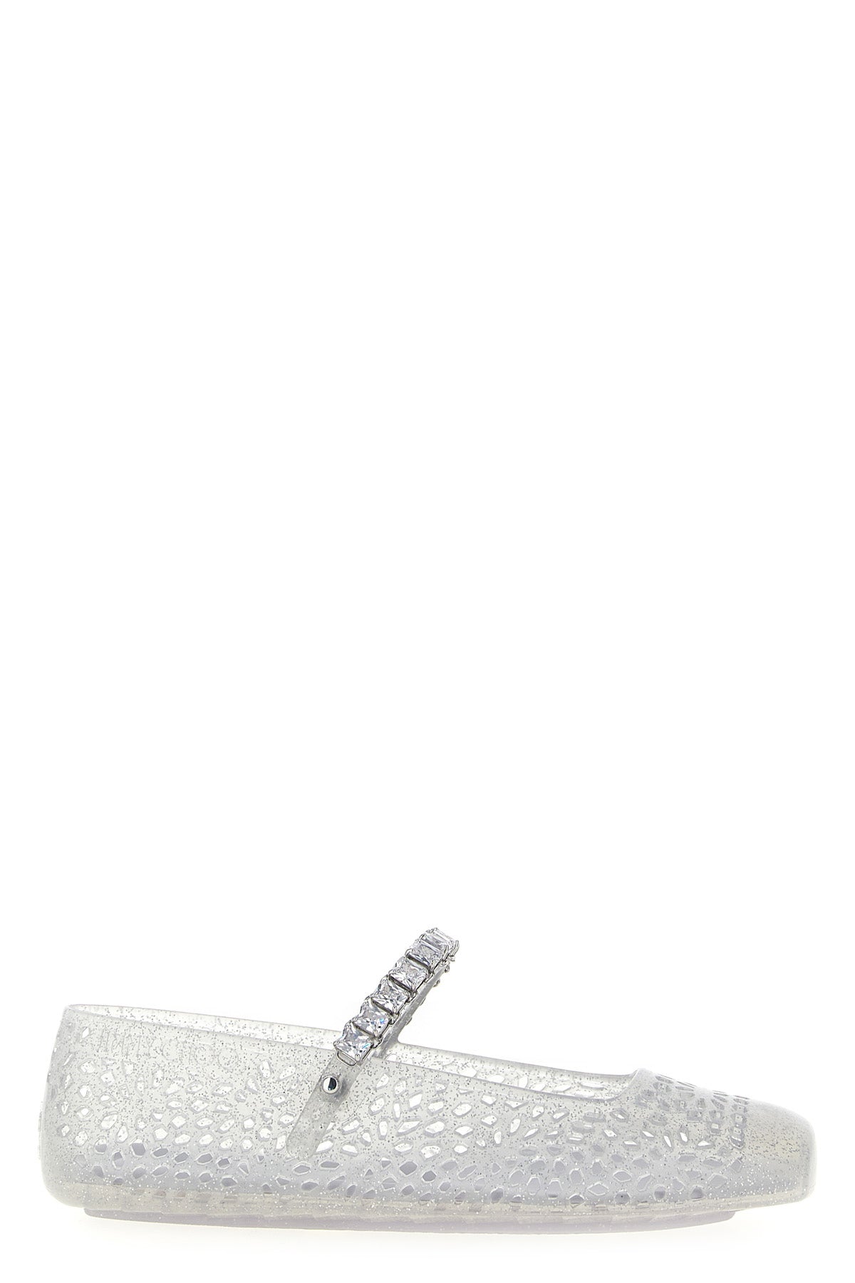 the jelly semi-transparent tpu ballet flats