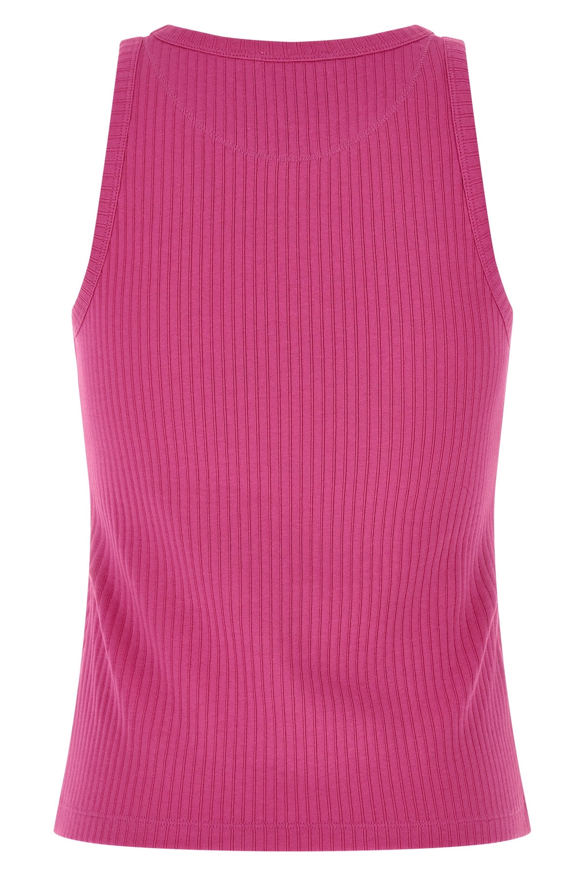 ribbed stretch cotton tank top