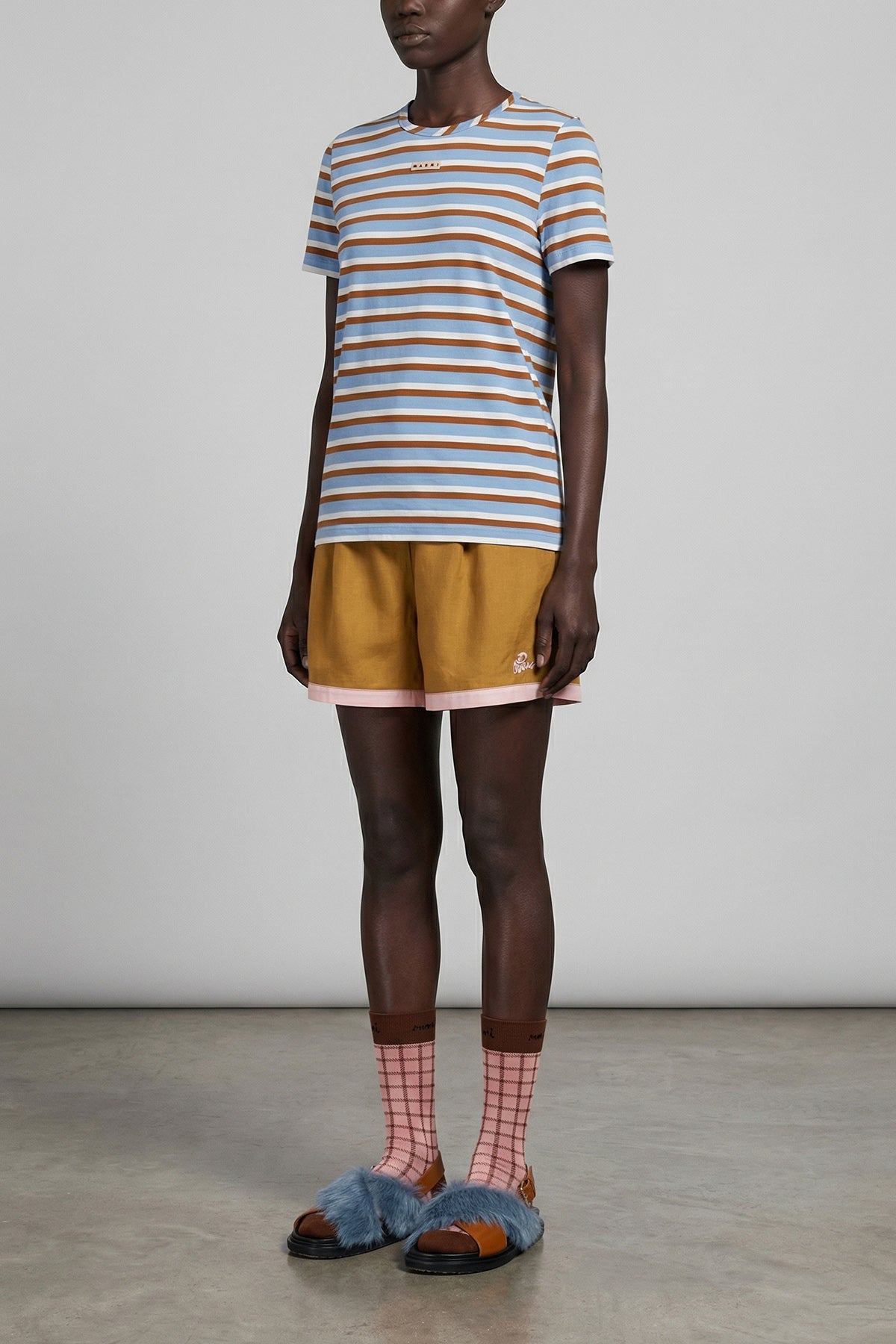 striped cotton jersey t-shirt