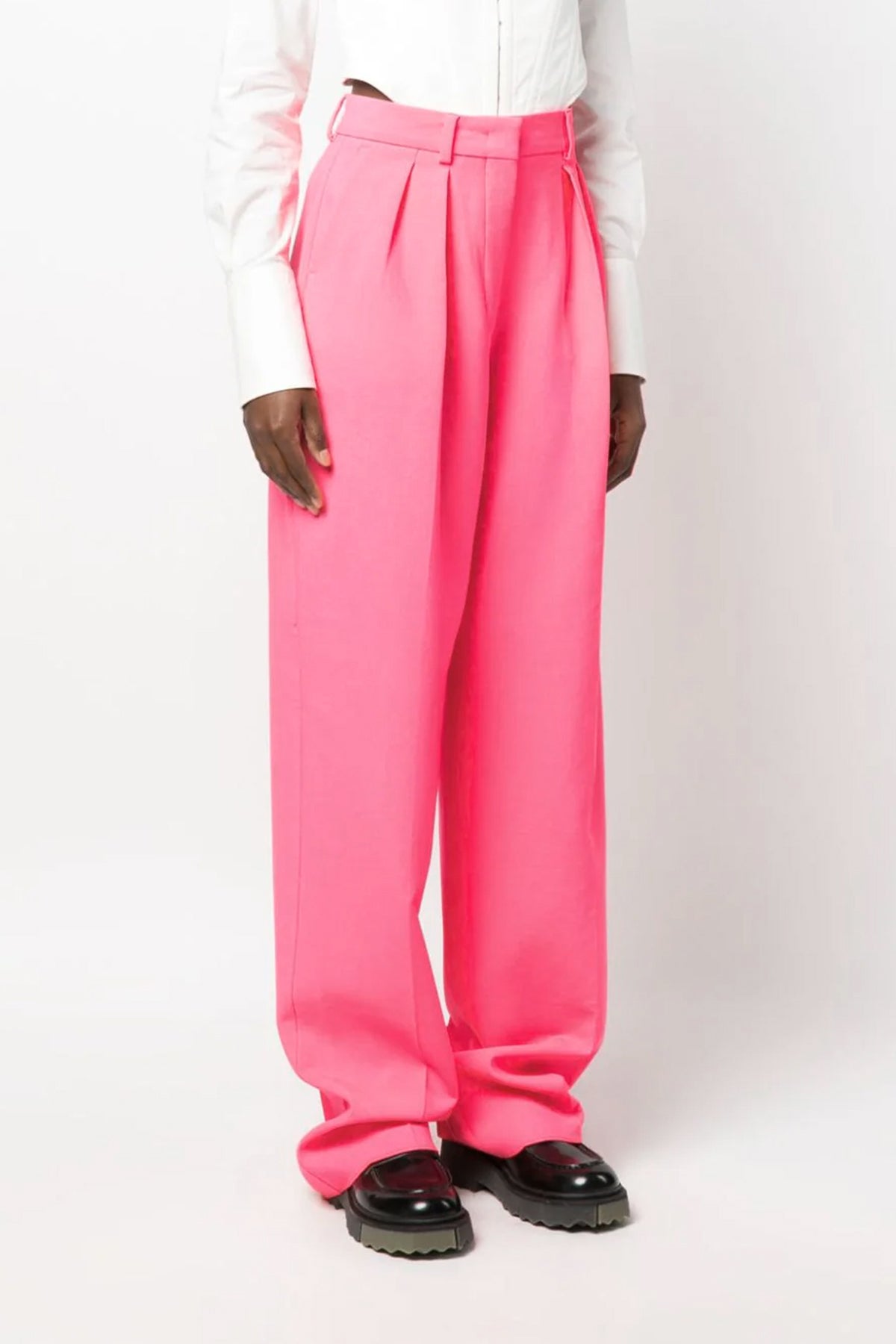 tibet stretch virgin wool pants