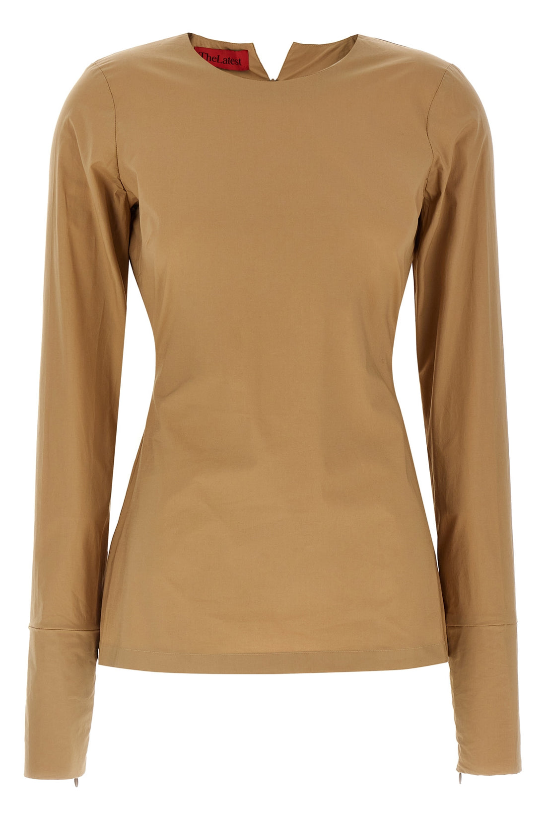 THE LATEST L terry cotton poplin t-shirt