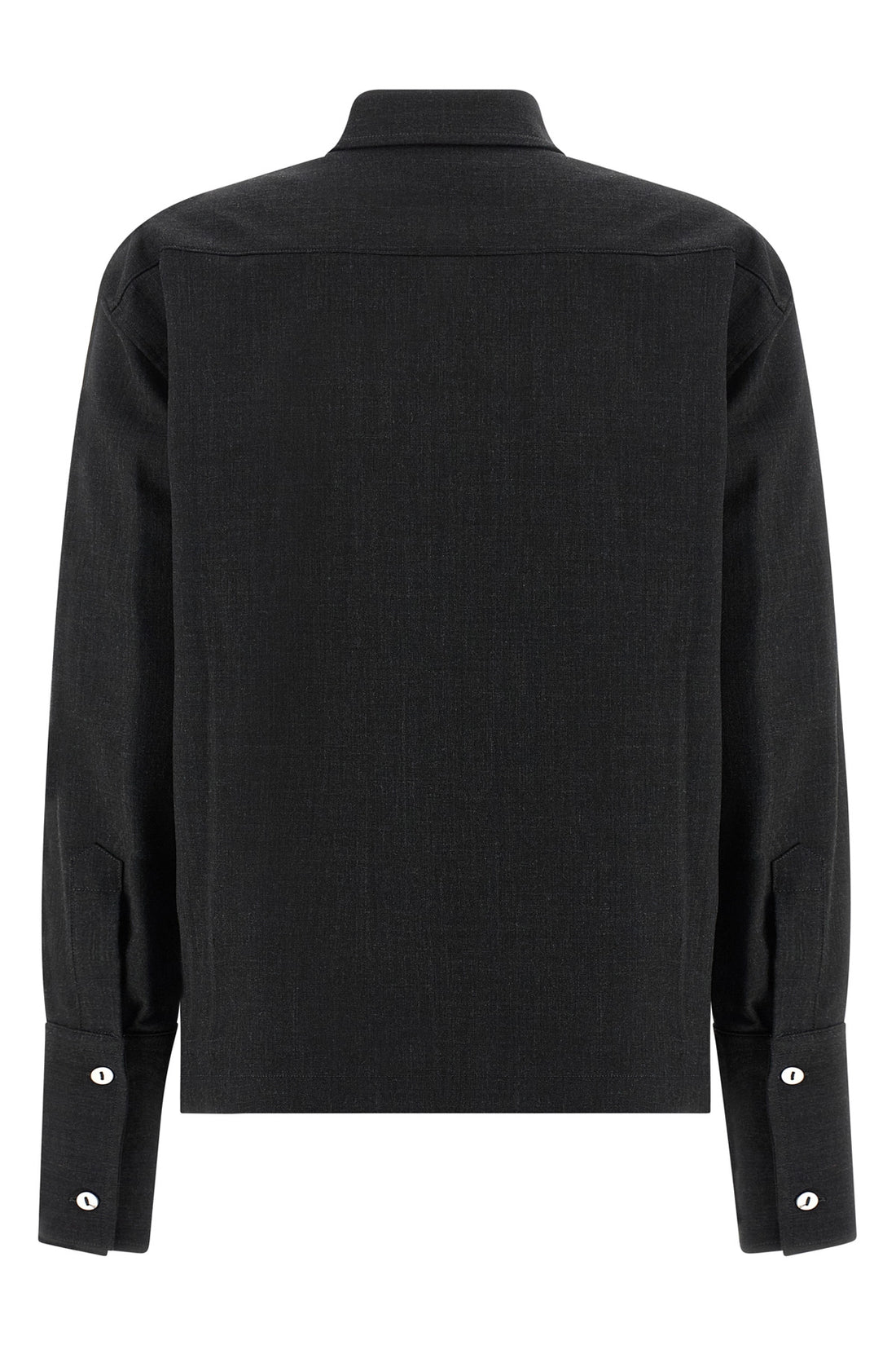 THE LATEST S wool blend mélange shirt
